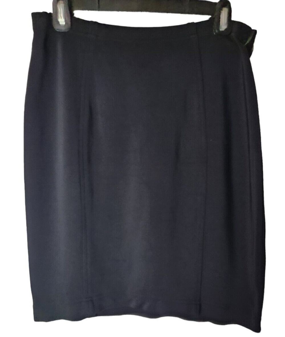 The Tadashi Collection Mini Skirt Women's Size Large Black Stretchy Made In USA